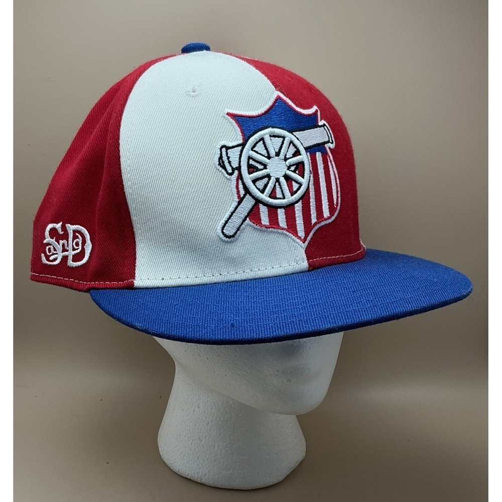 Stall & Dean Red/Blue St. Louis Gunners Baseball Cap Fitted Size 7 1/4 NFL‎